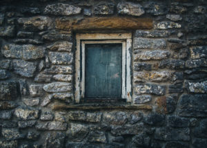rock wall window